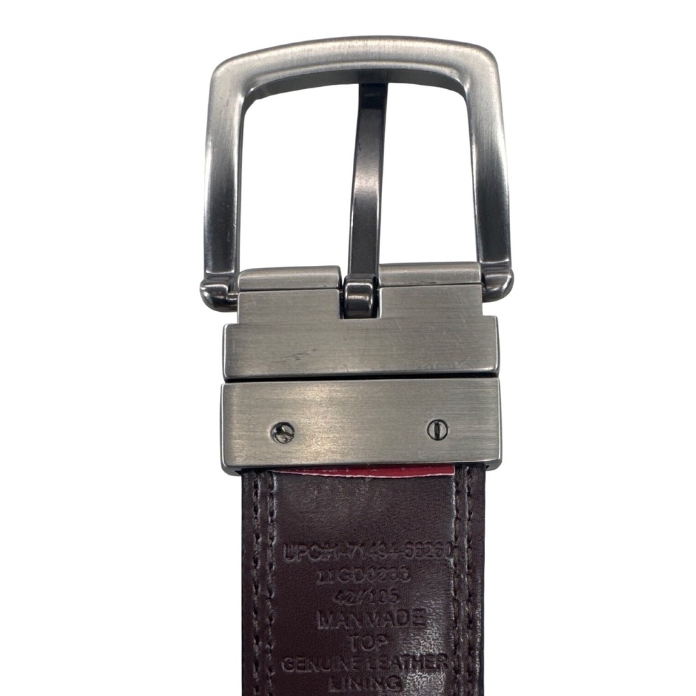 Dickies Belt Mens 42 Black Brown Reversible Man Made w Leather Lining Workwear - Picture 7 of 12